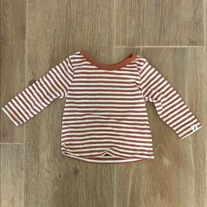 Easy-peasy Striped Long Sleeve Kids Tee 6-9M